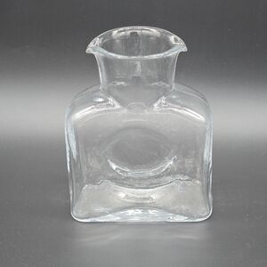 Clear Glass Double Spouted Pitcher Water Carafe